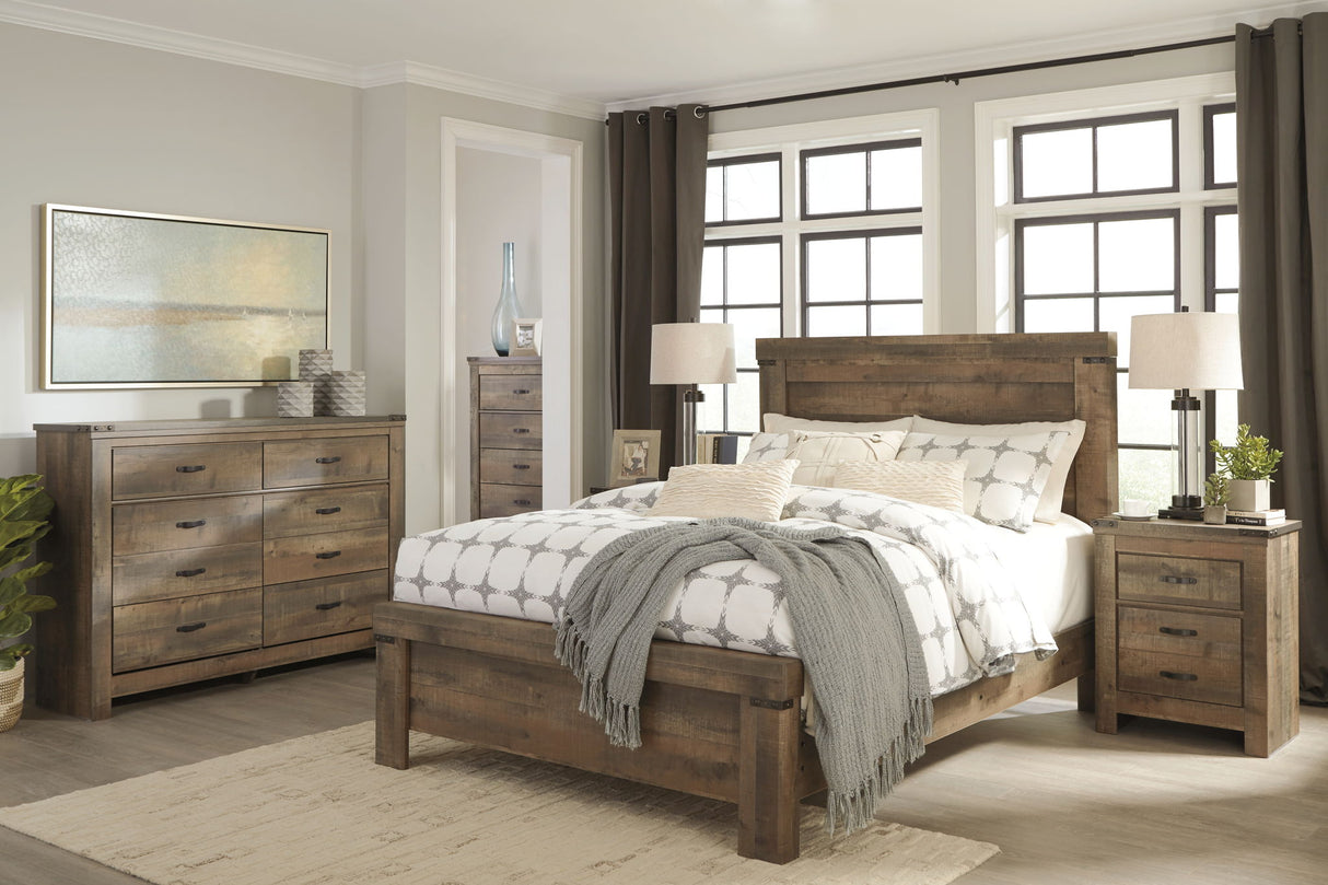 Trinell - Six Drawer Dresser - 61.34" x 15.98" x 42.99" - Brown Dark