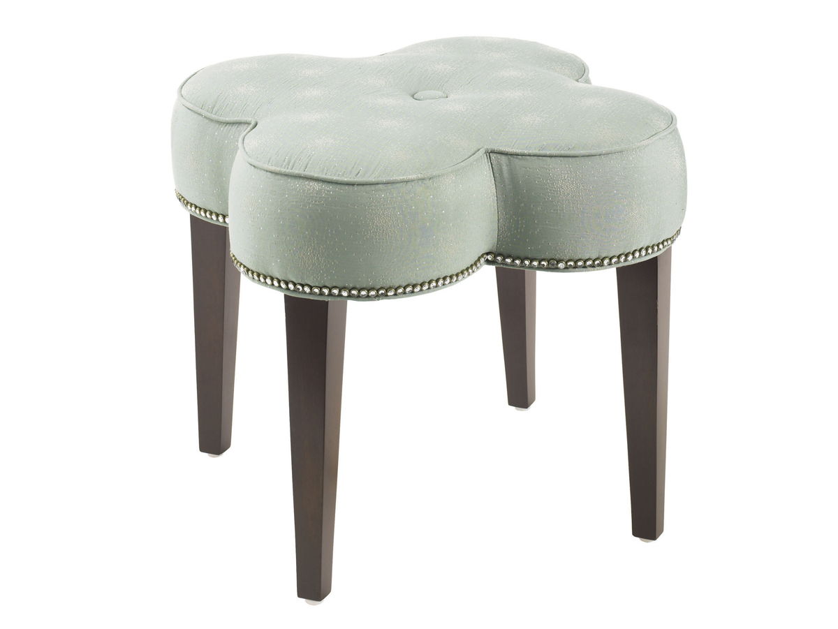 Lexington Upholstery - Pampelonne Ottoman - Beige / Dark Brown