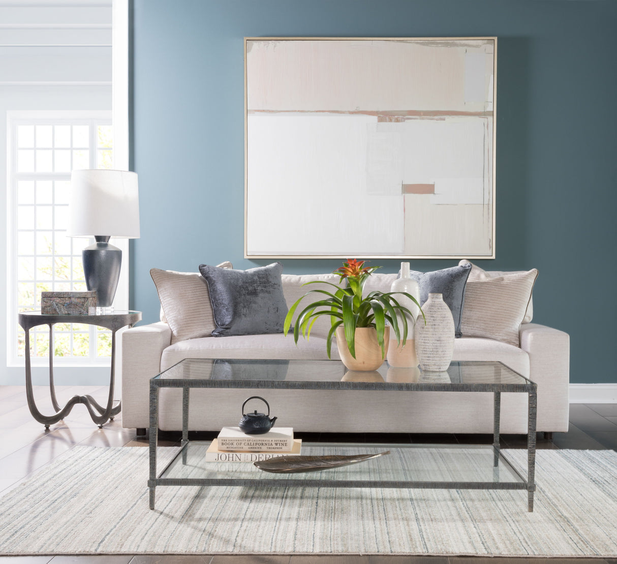 Metal Designs - Claret Rectangular Table