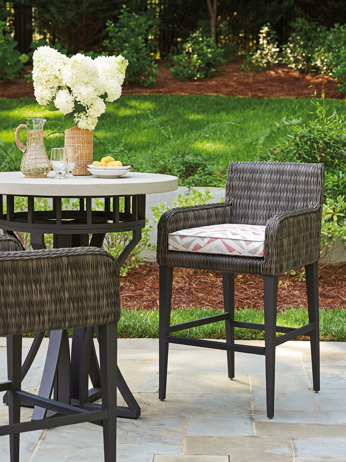 Cypress Point Ocean Terrace - Bistro Table - Dark Brown