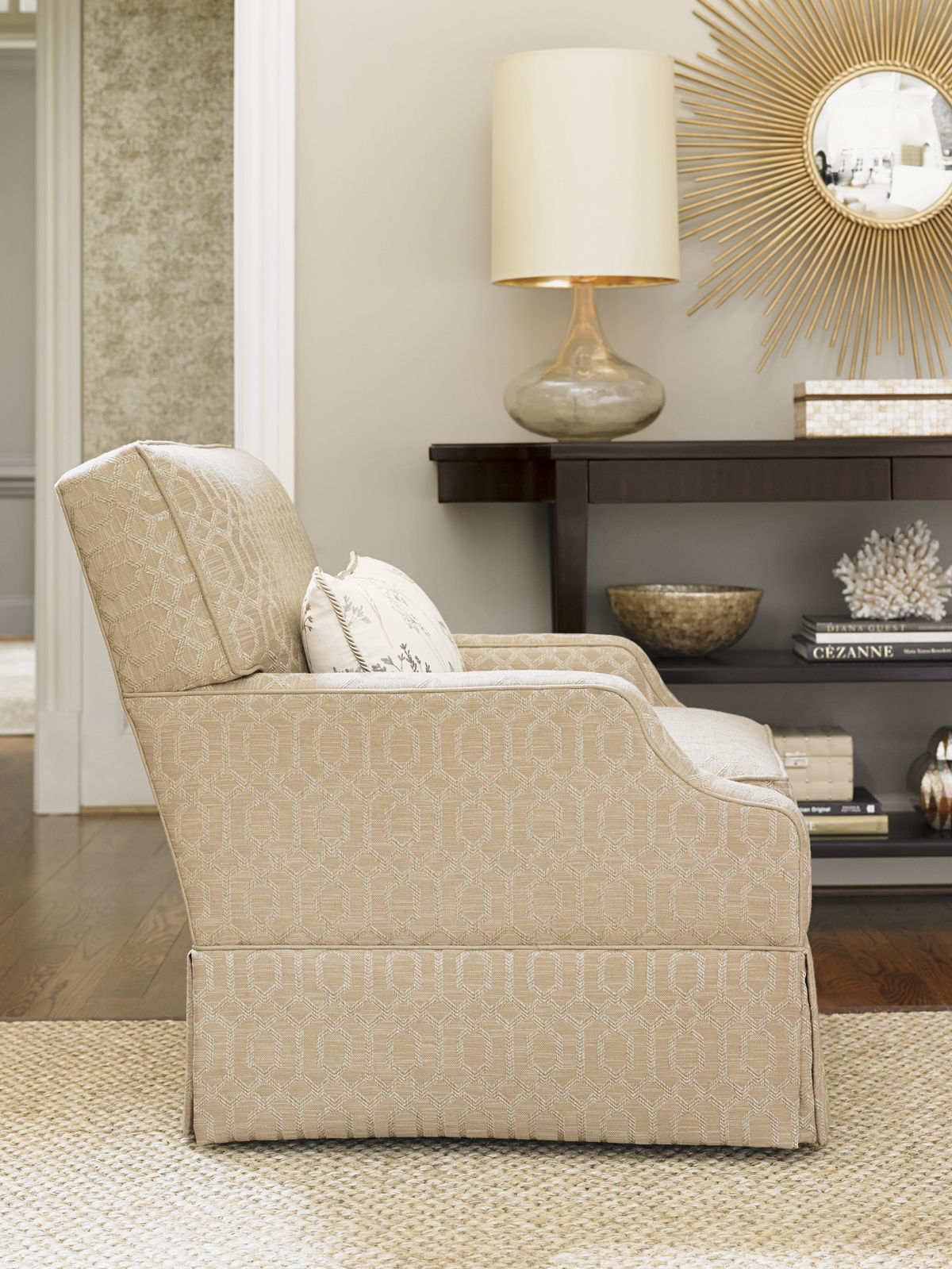 Kensington Place - Courtney Swivel Chair - Light Brown