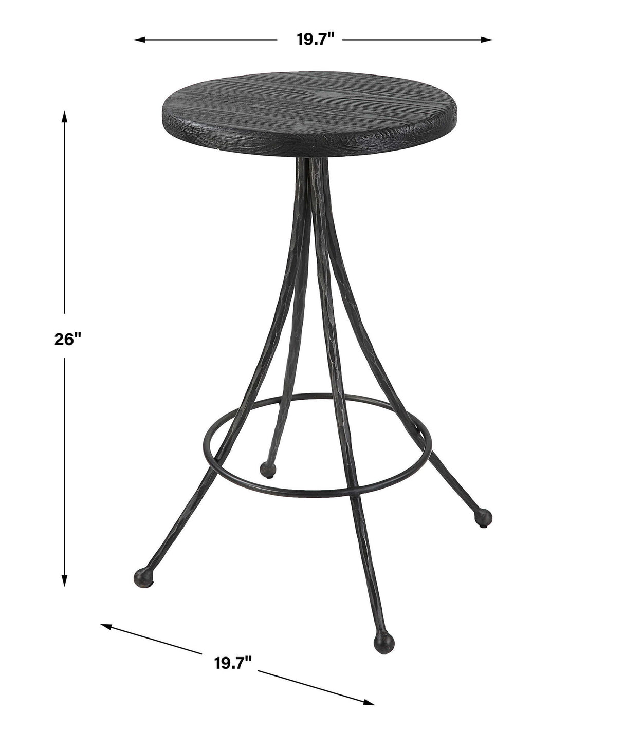 Sona - Counter Stool - Black