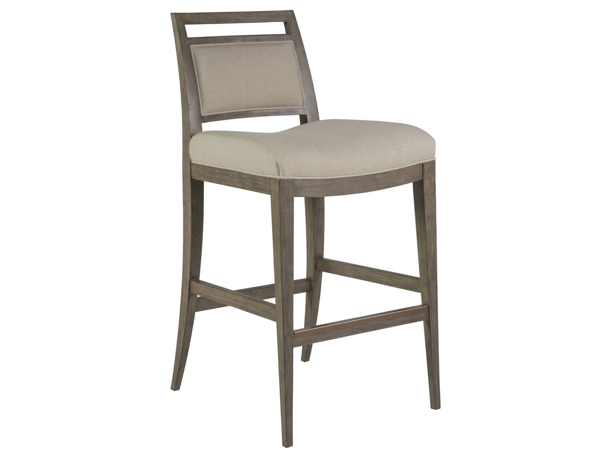 Cohesion Program - Nico Upholstered Barstool - Dark Brown