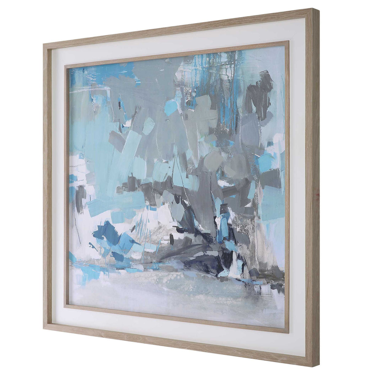 Misty Moonlight - Abstract Framed Print