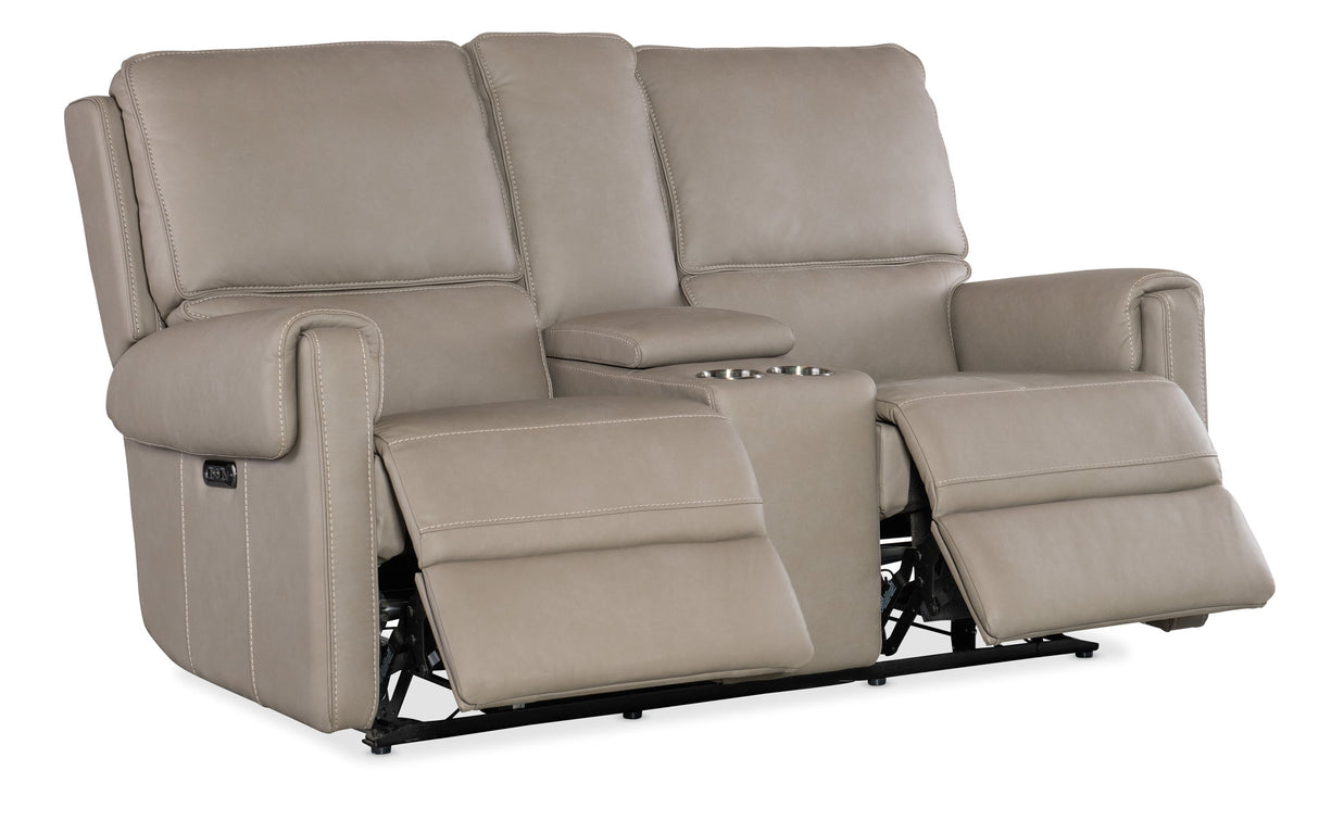 SS - Somers Power Console Loveseat With Power Headrest