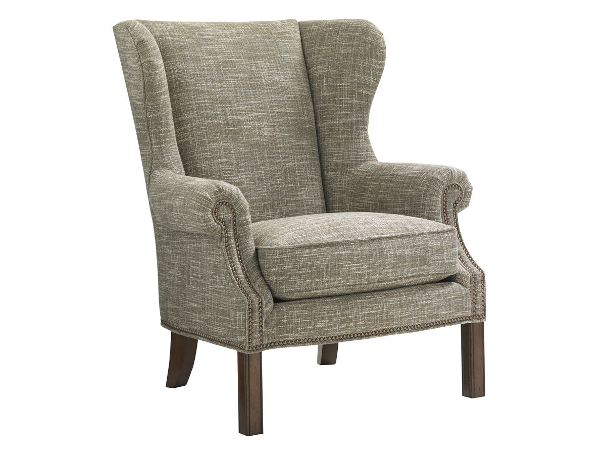 Lexington Upholstery - Logan Wing Chair - Gray