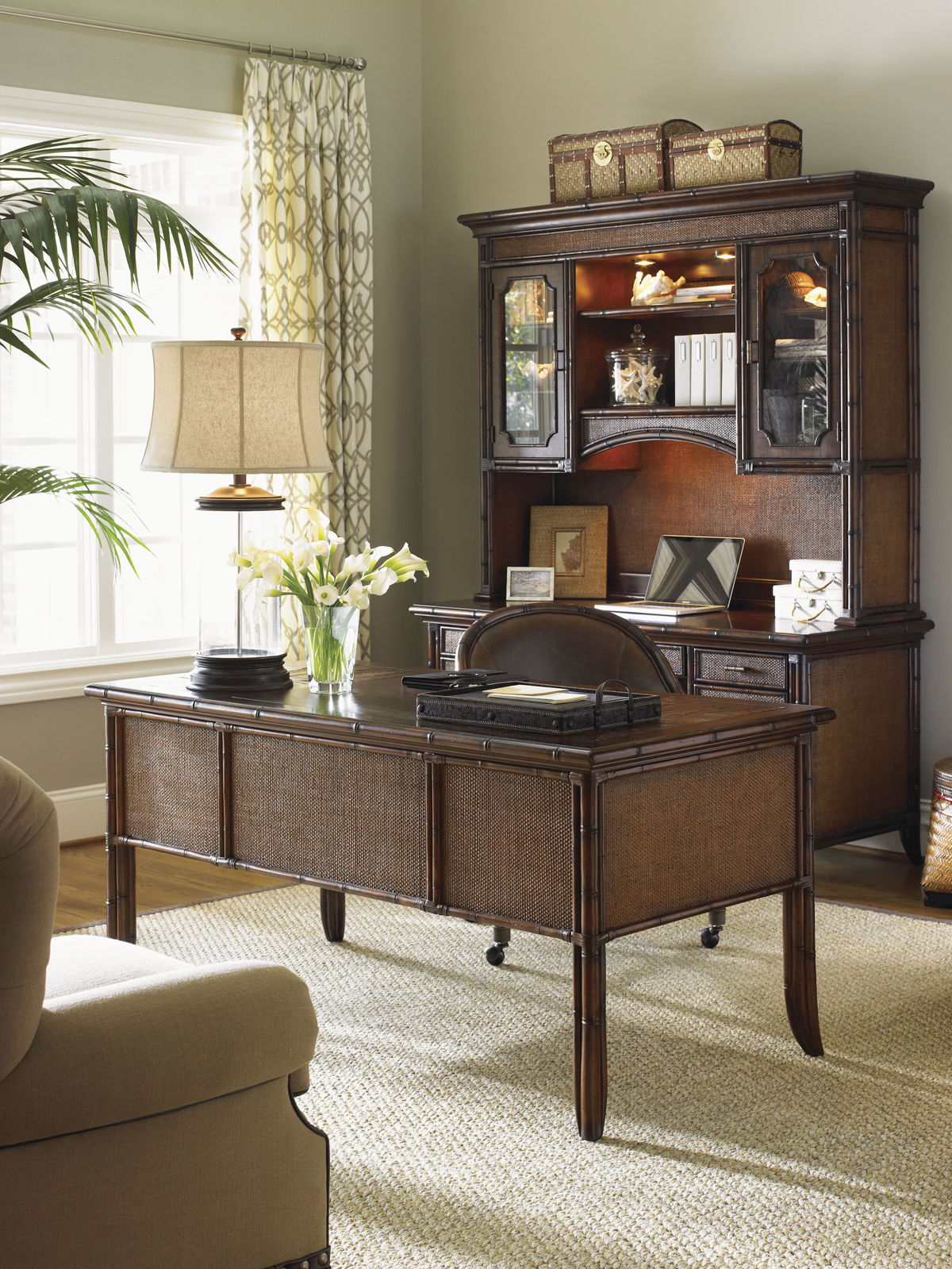 Bal Harbour - Paradise Isle Writing Desk - Dark Brown