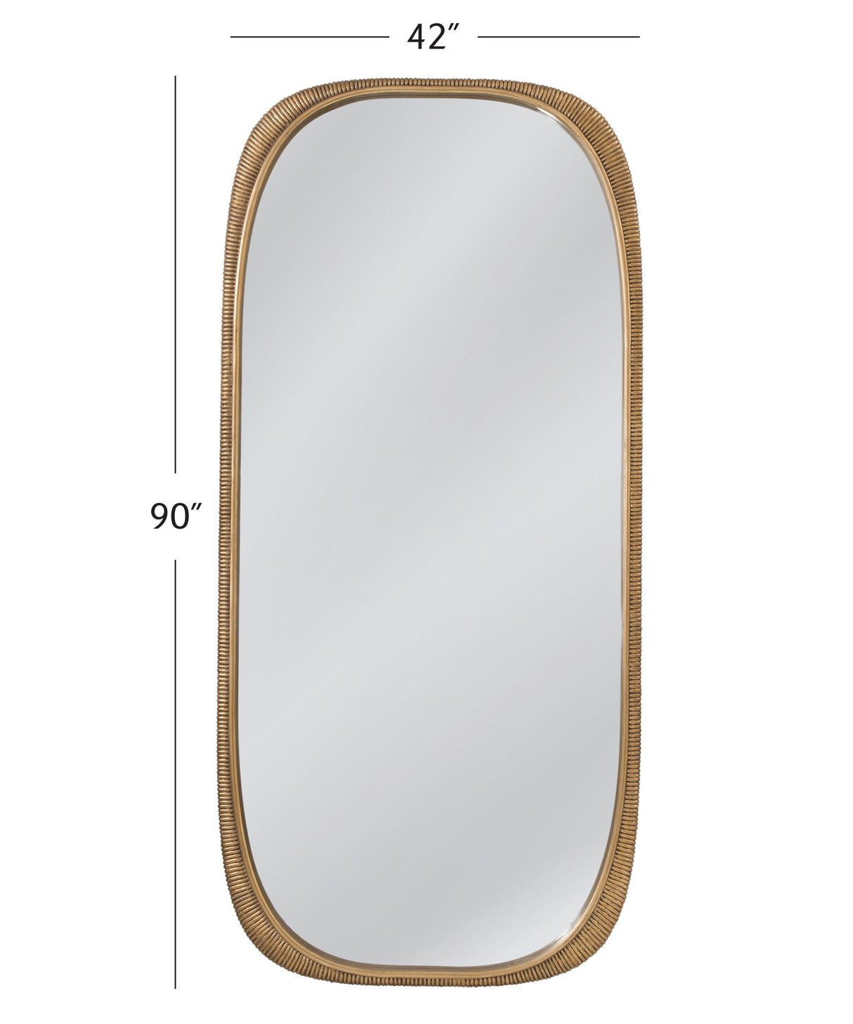 Malton - Floor Mirror - Ant Gold