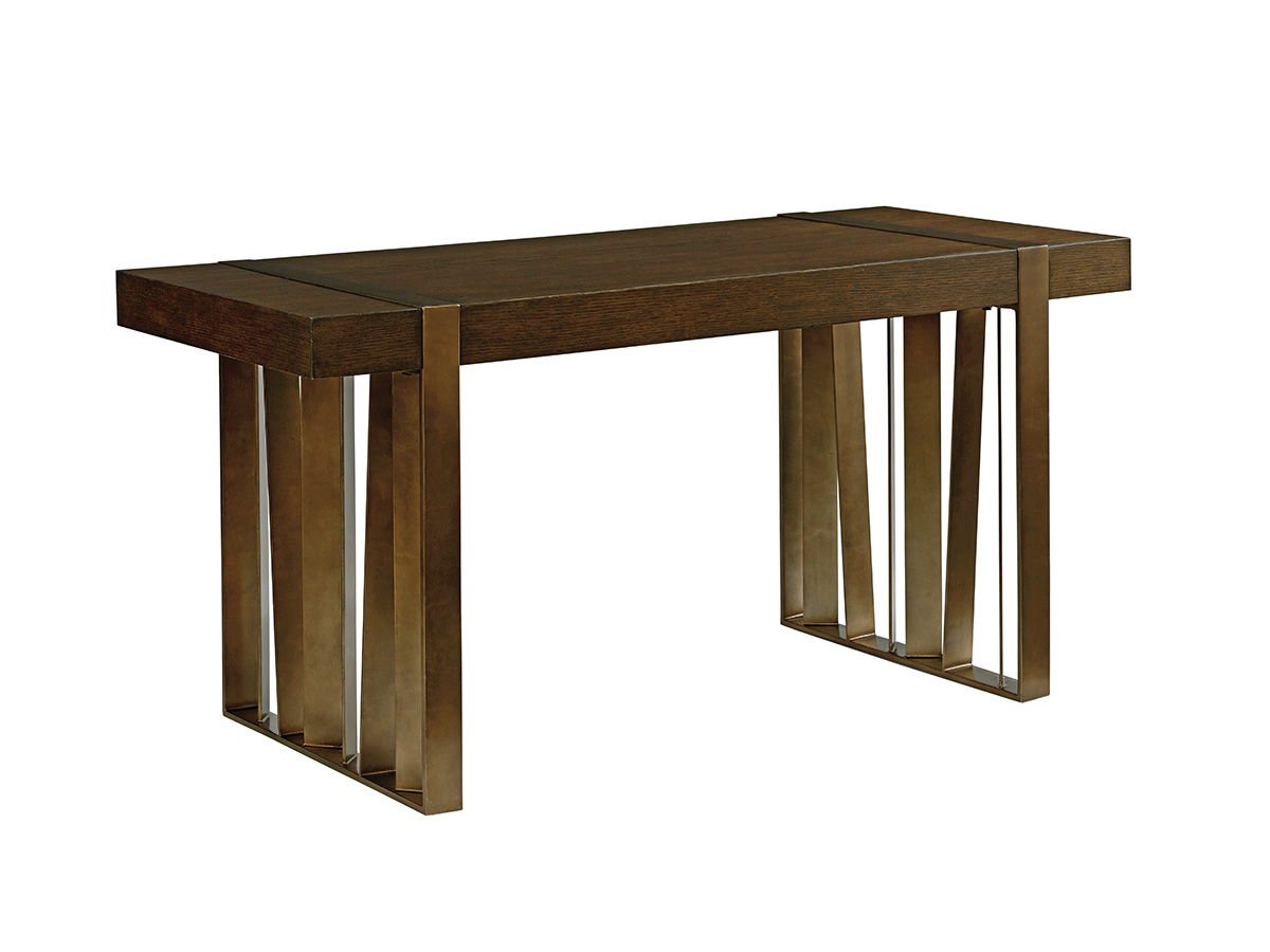 Cross Effect - Intersect Writing Desk - Dark Brown