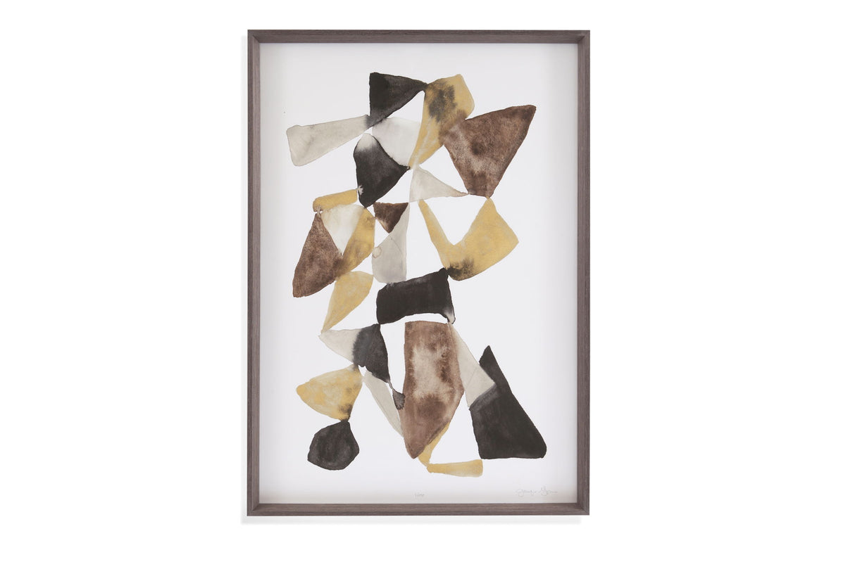 Mod In Neutrals I Framed Print - Brown