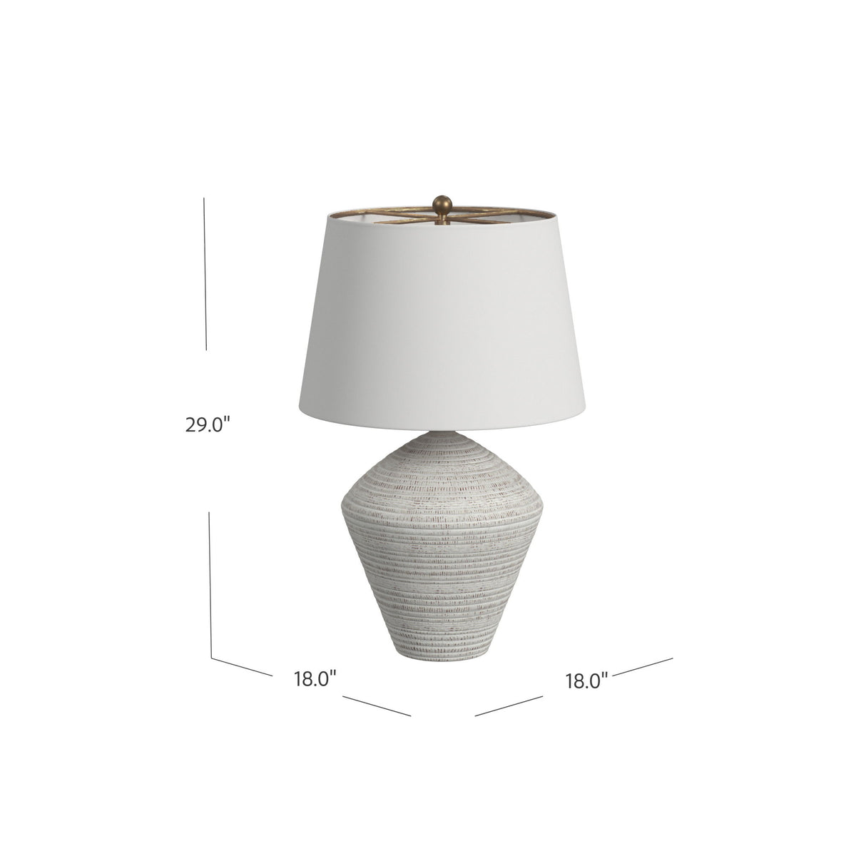 Eclipse - Table Lamp - Textured White
