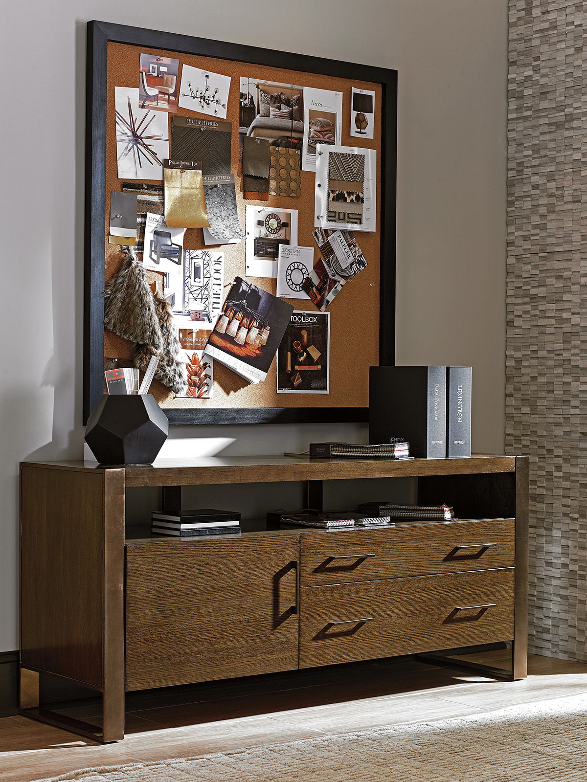 Cross Effect - Paramount Media Console - Dark Brown