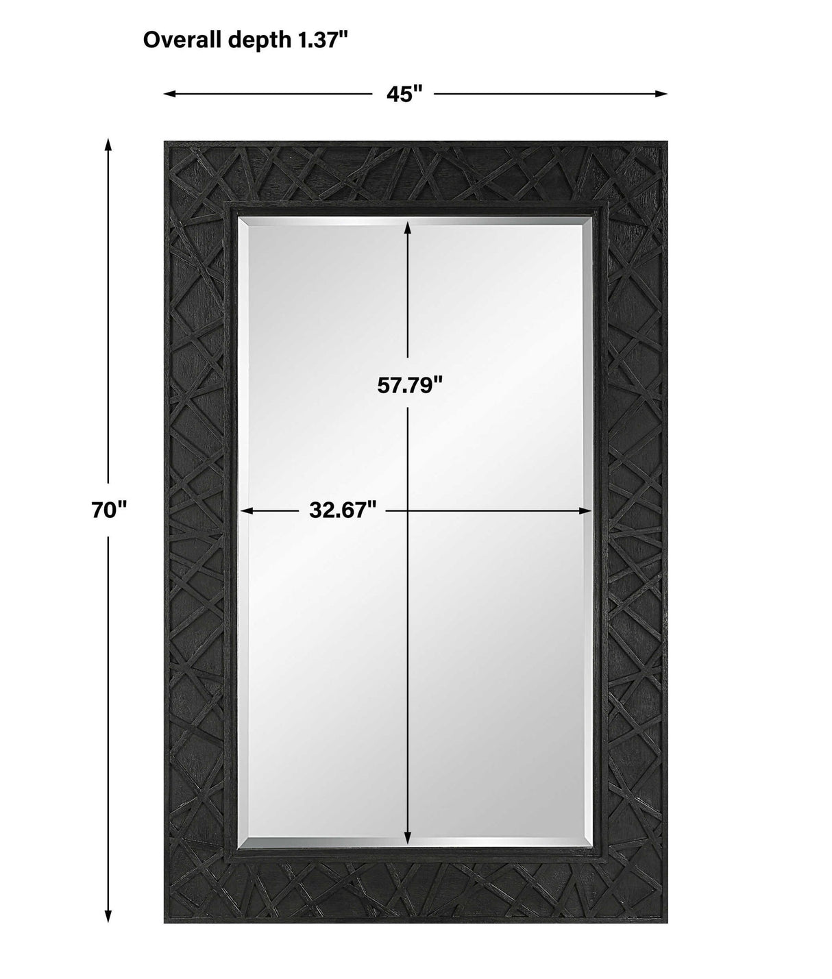Everest - Mirror - Satin Black