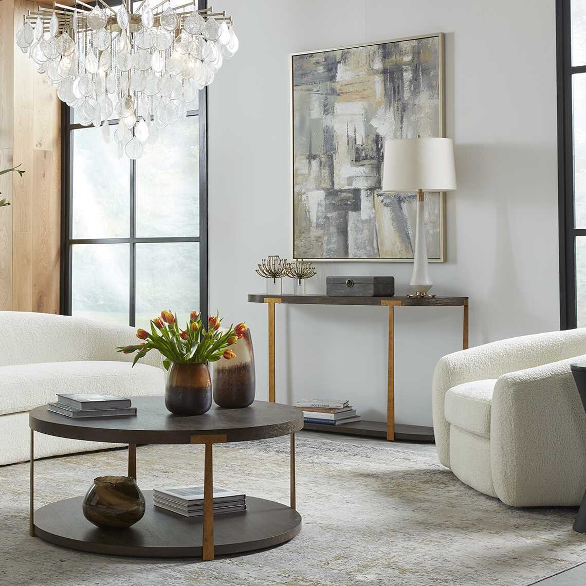 Aga - Modern Sculptures, Set Of 2 - Gold