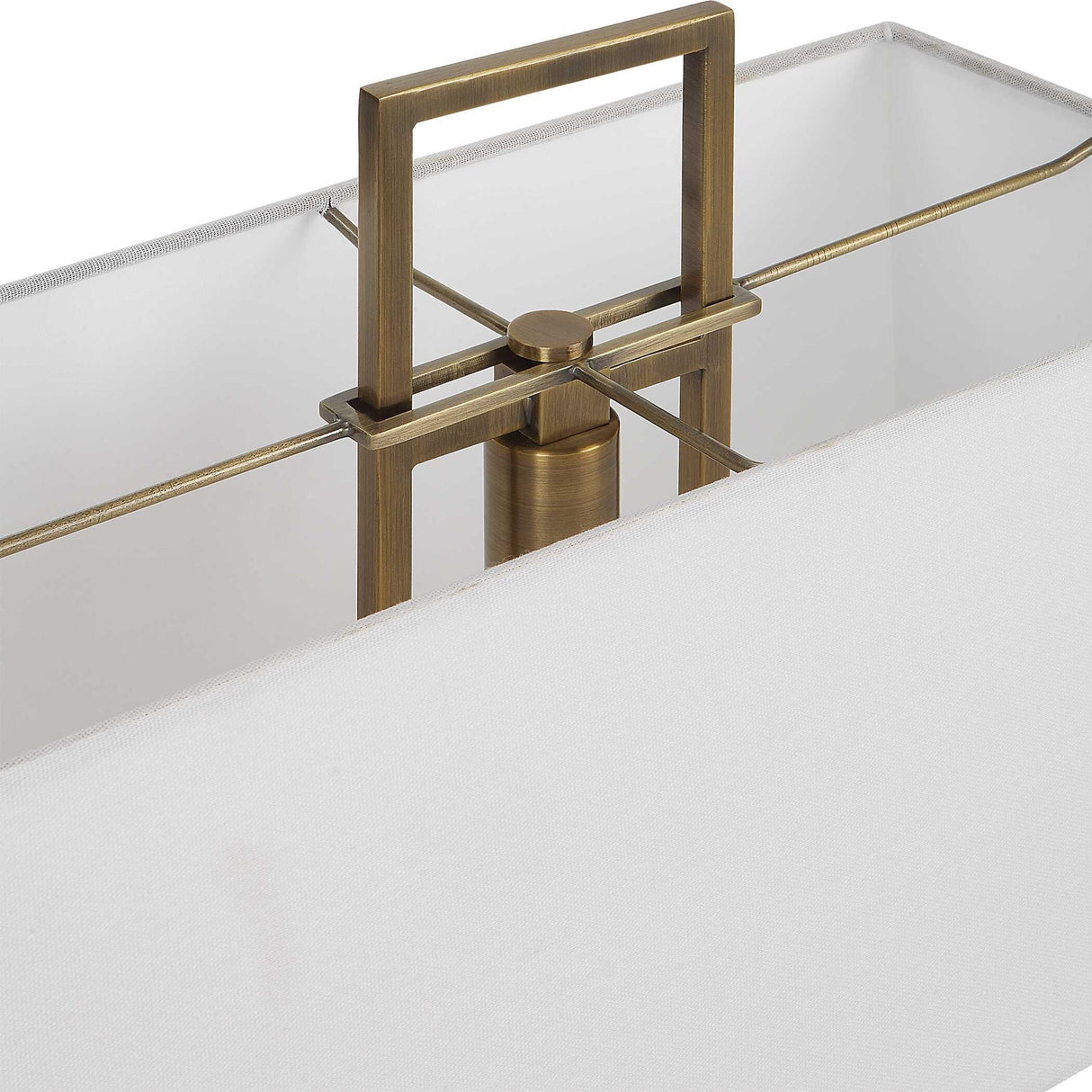 Column - White Marble Table Lamp