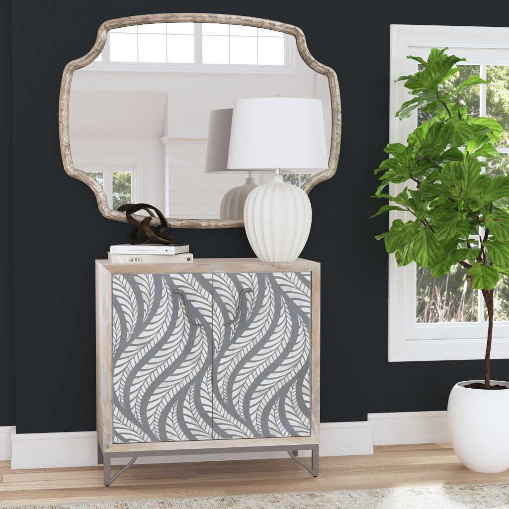 Aura - Wall Mirror - Antique Silver