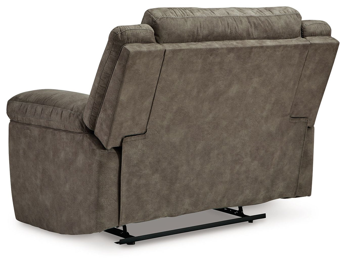 Laresview - Zero Wall Wide Seat Recliner - Fossil