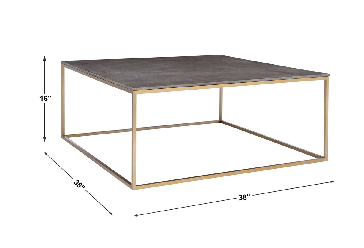 Trebon - Modern Coffee Table - Gray, Dark