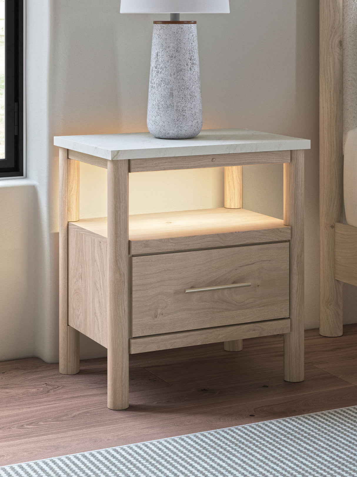 Cadmori - One Drawer Night Stand - Two-Tone