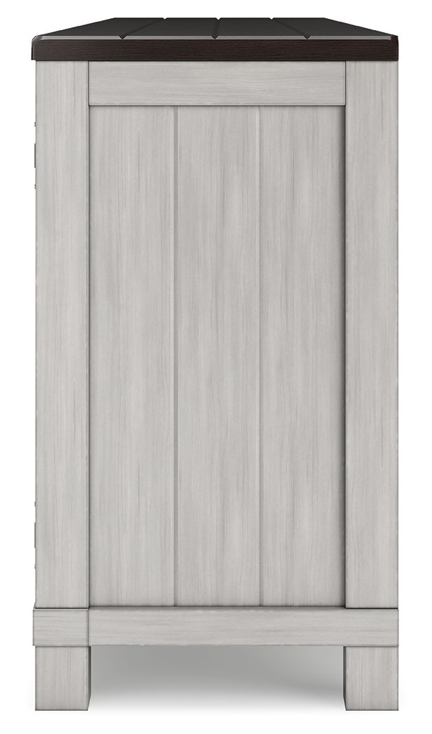 Darborn - XL TV Stand W/Fireplace Option - Gray / Brown