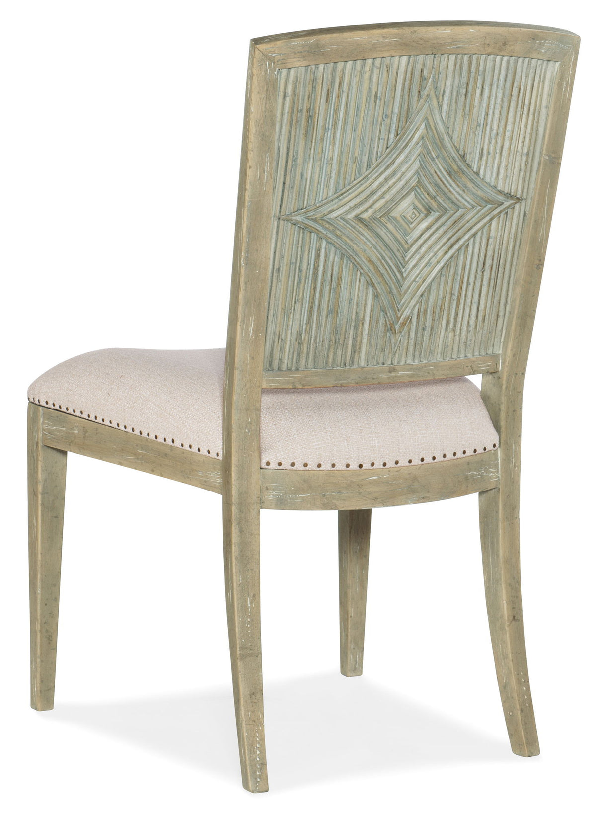 Surfrider - Carved Back Side Chair (Set of 2) - Beige / Light Brown
