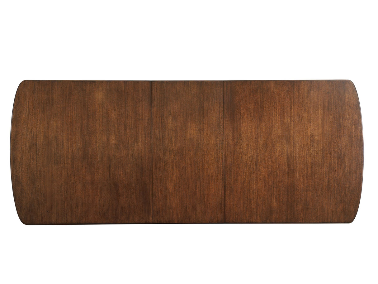 Rendezvous - Portman Double Pedestal Dining Table - Dark Brown