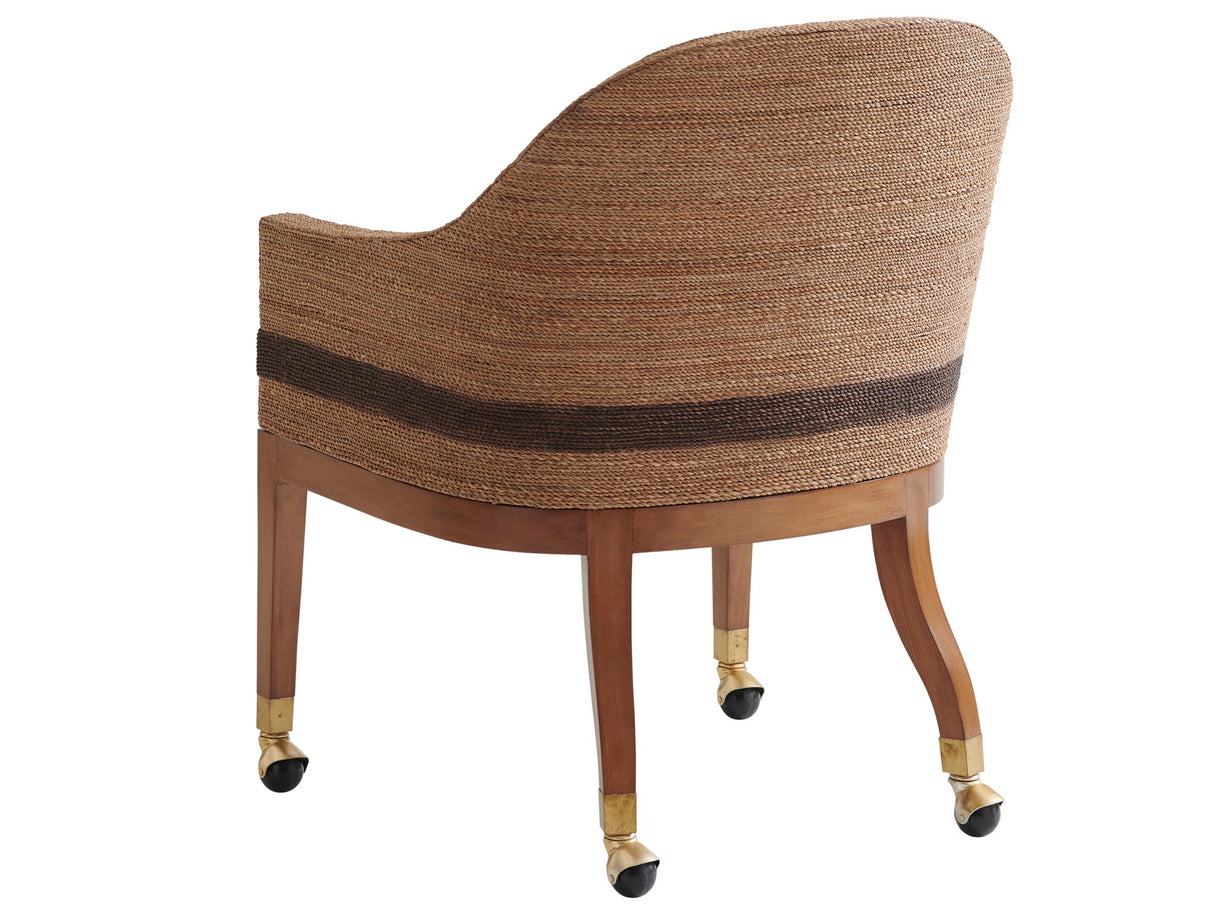 Palm Desert - Dorian Woven Arm Chair - Dark Brown