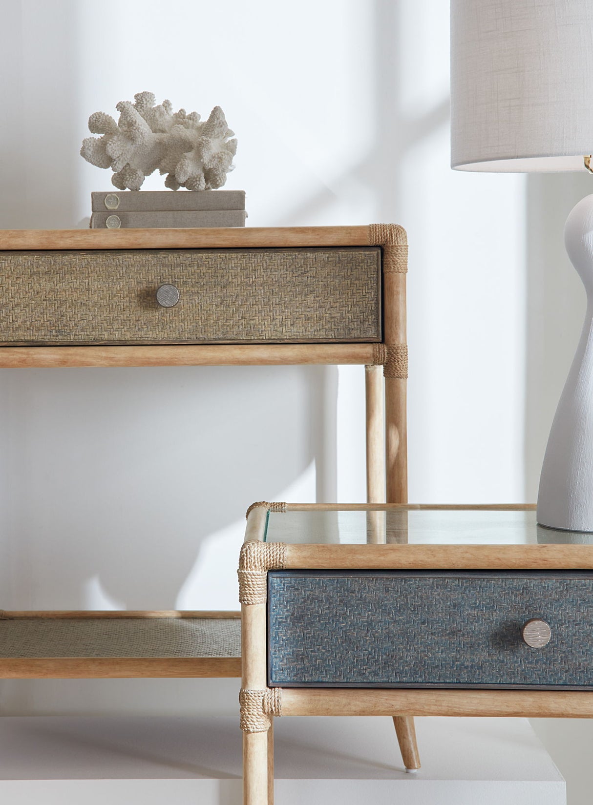 Retreat - Pole Rattan Bedside Table