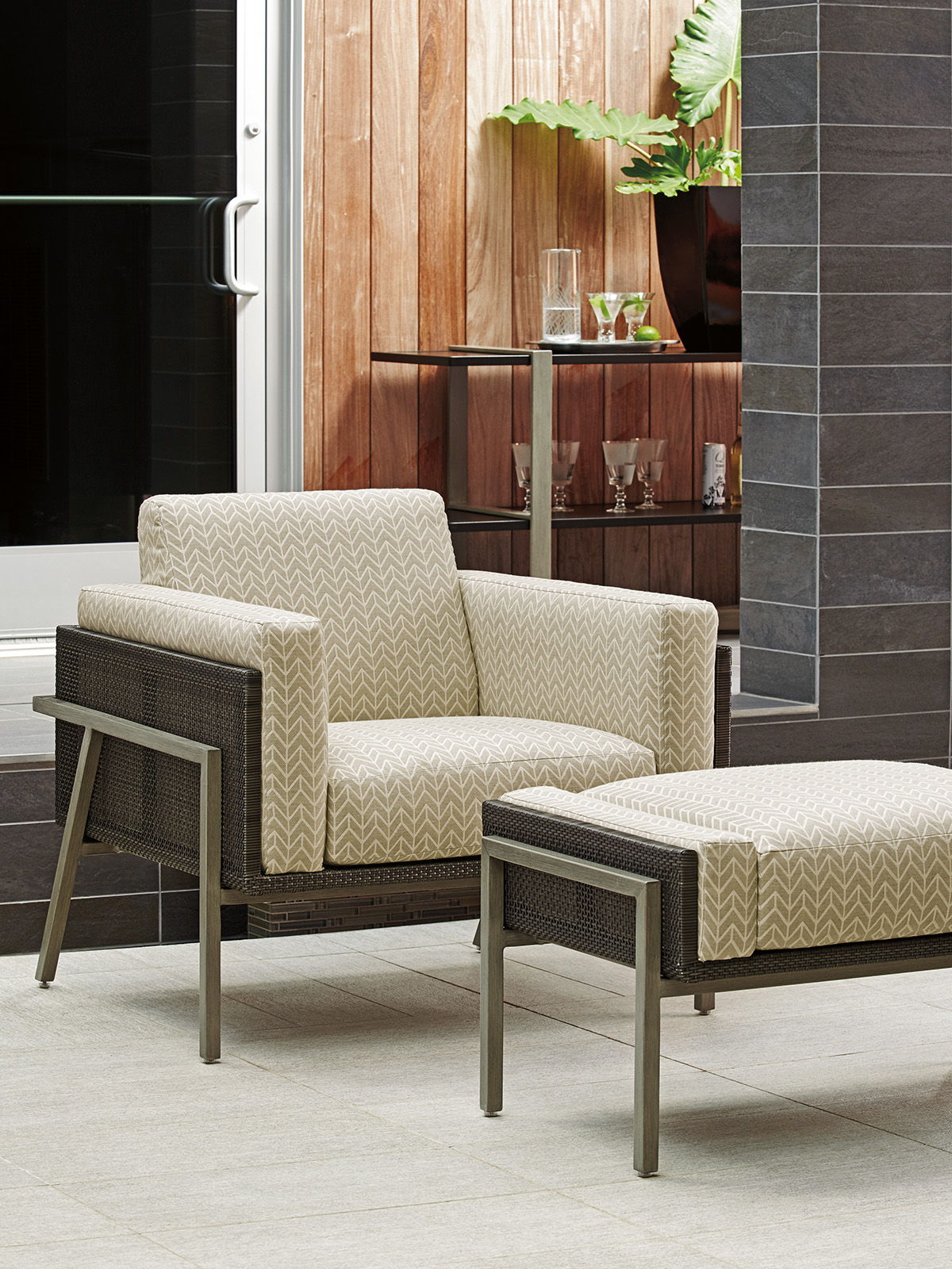 Del Mar - Ottoman - Dark Gray