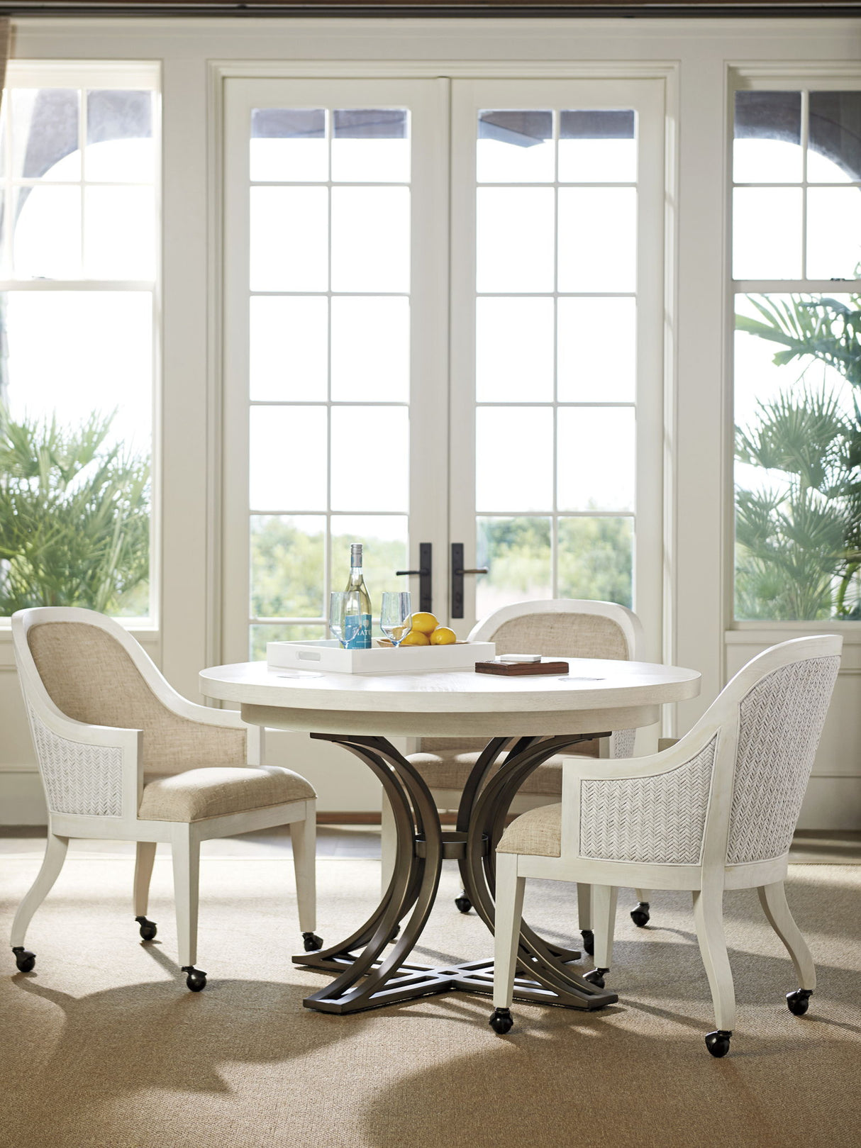 Ocean Breeze - Marsh Creek Round Dining Table - White