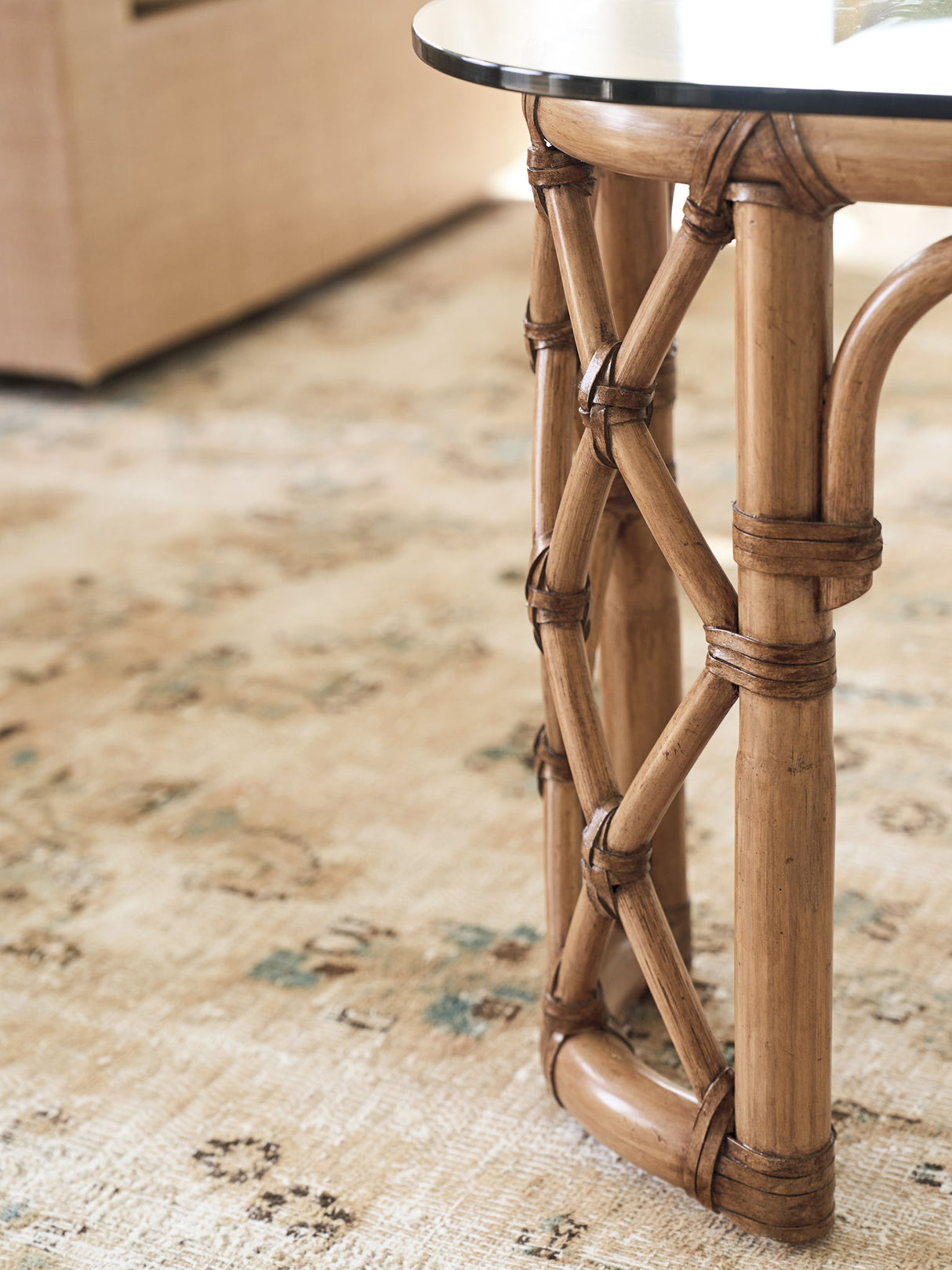 Key Biscayne - Coral Reef Square Cocktail Table - Light Brown