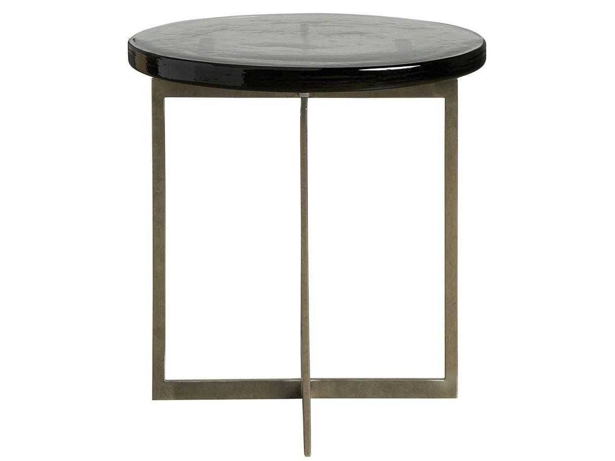 Avaline - Jordan Side Table - Pearl Silver / Gray