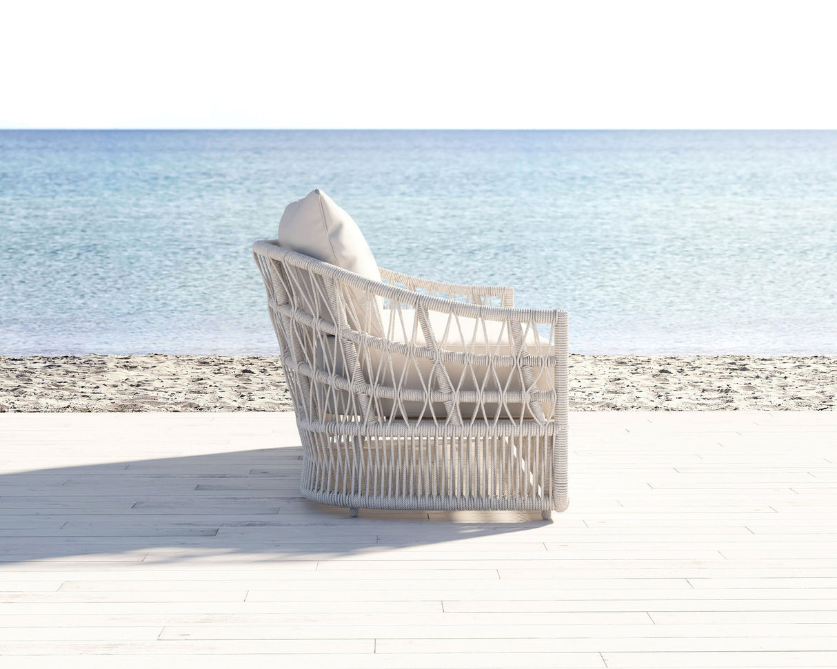 Dana - Rope Sofa, With Self Welt - Linen Canvas