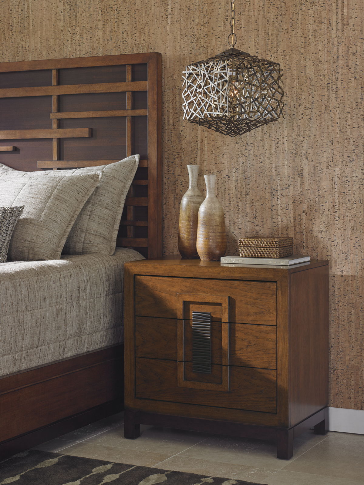 Island Fusion - Isabela Nightstand - Dark Brown