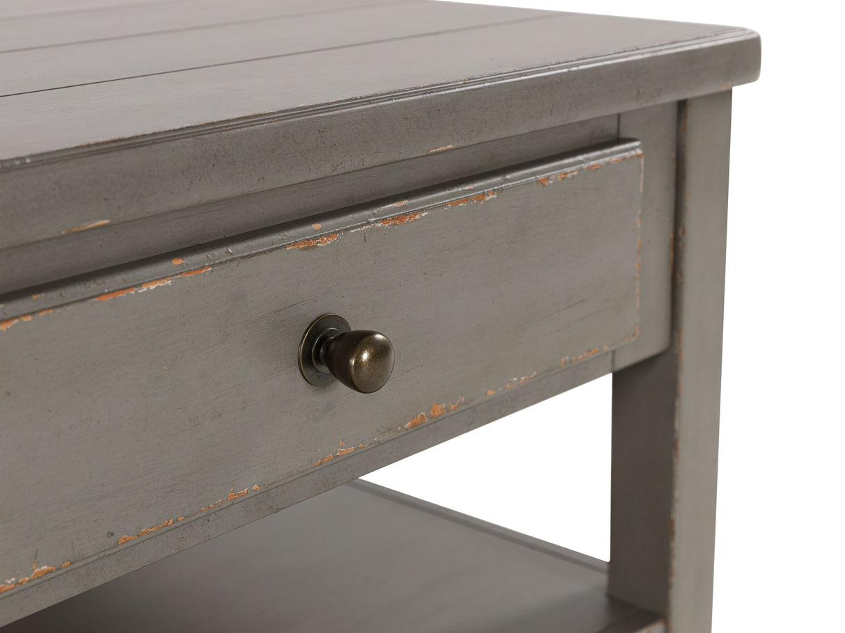 Charina - Rectangular Cocktail Table - Antique Gray