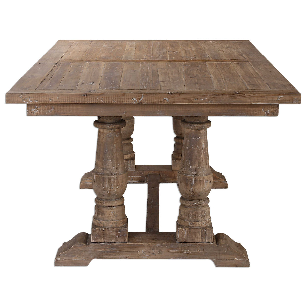 Stratford - Salvaged Wood Dining Table - Light Brown