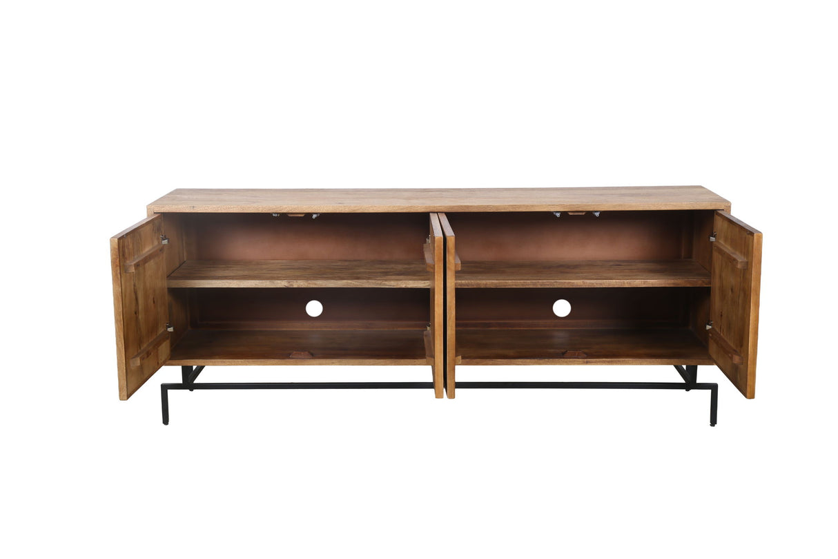 Everett - Server - Rustic Brown Mango / Ivory Bone / Grey Resin