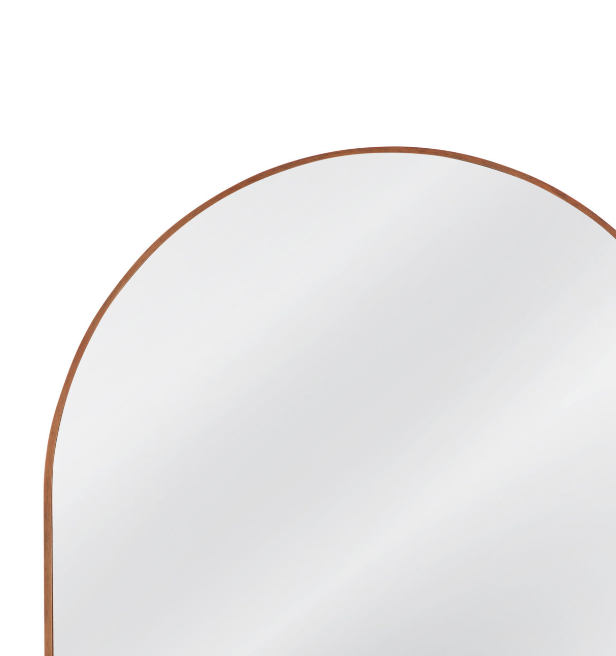 Hazel - Arched Mantel Mirror - Light Brown