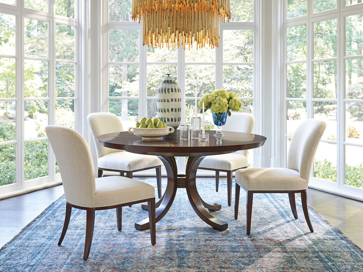 Rendezvous - Warwick Round Dining Table - Dark Brown