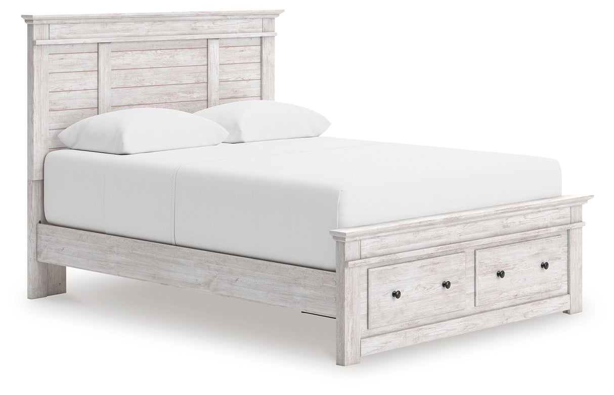 Makidern - Panel Storage Bed