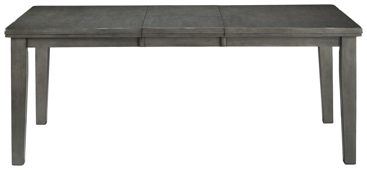 Hallanden - Rectangular Dining Room Butterfly Extension Table - Gray