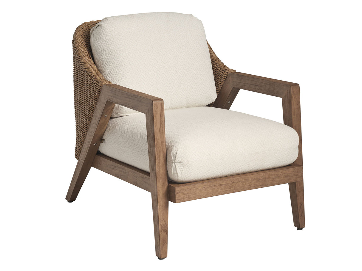 Isle Of Palms - Lounge Chair - Dark Brown / White