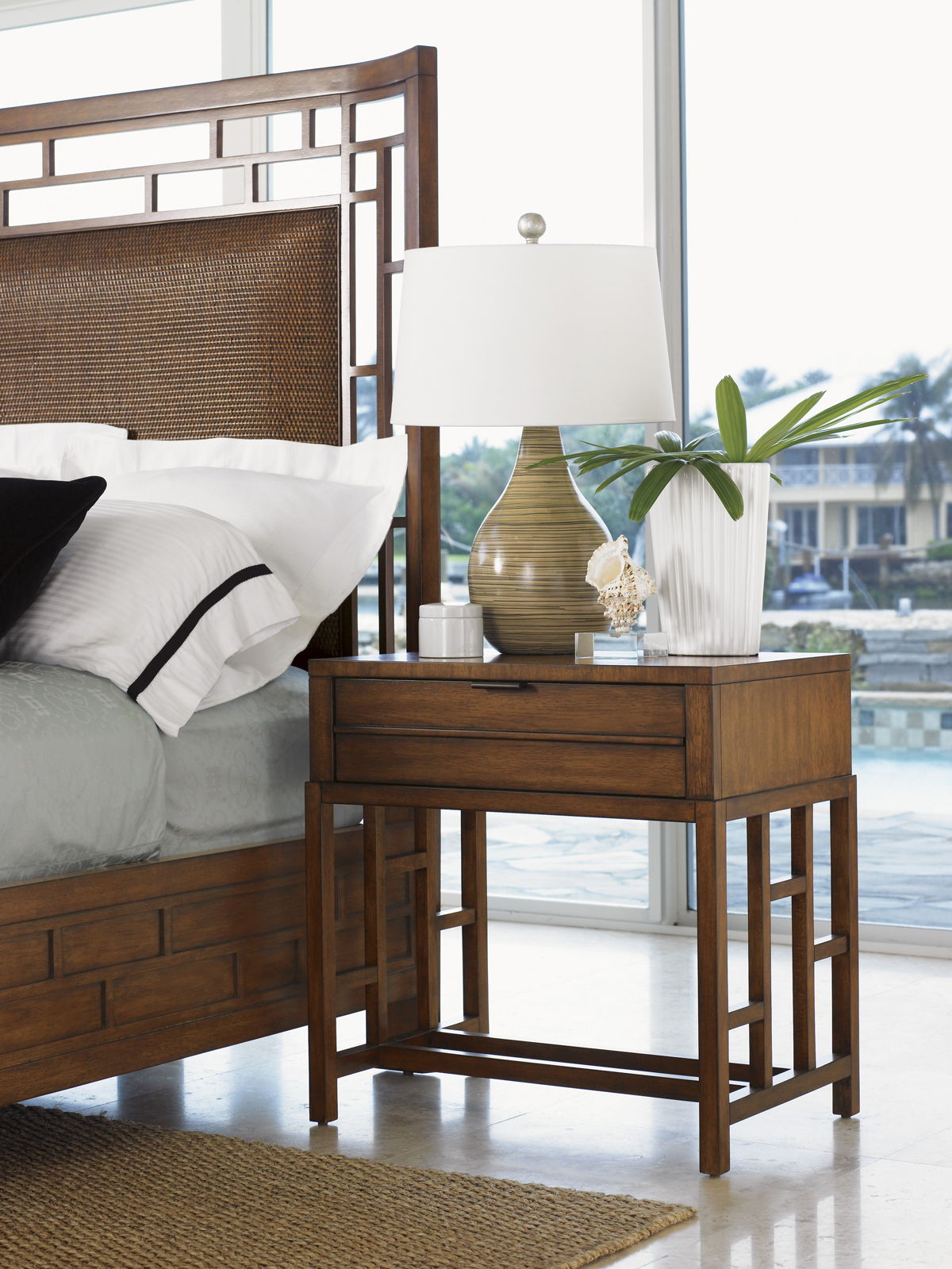 Ocean Club - Kaloa Nightstand - Dark Brown