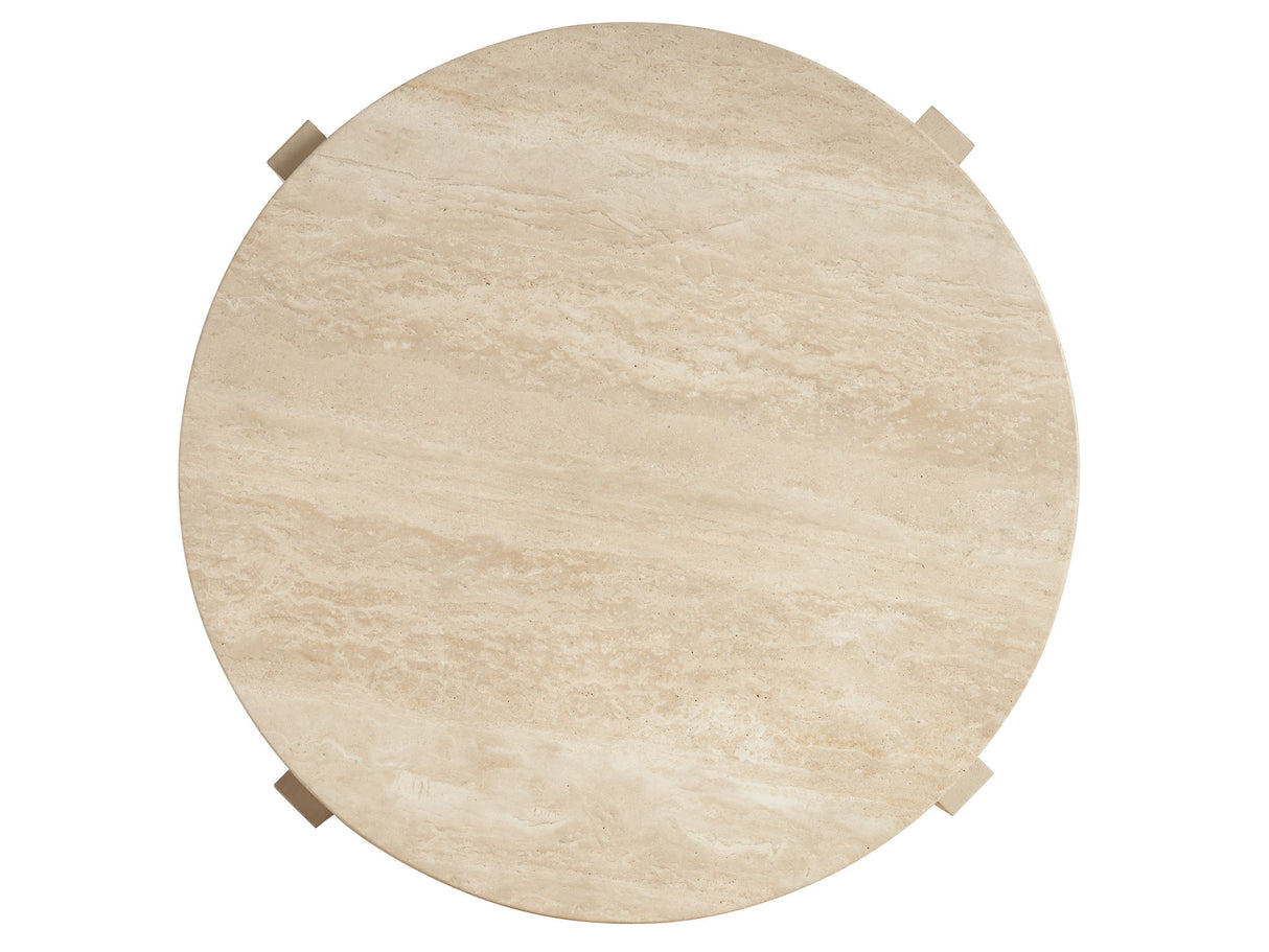 Sunset Key - Shasta Round Lamp Table - Beige