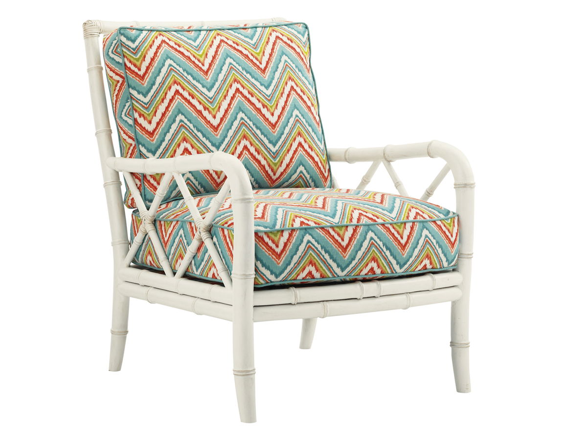 Ivory Key - Heydon Chair - White / Blue