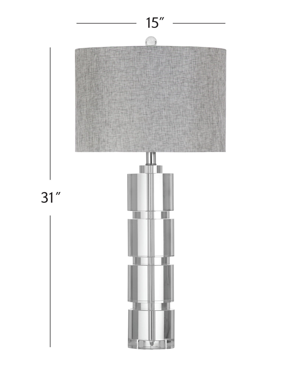 Bethany - Table Lamp - Silver