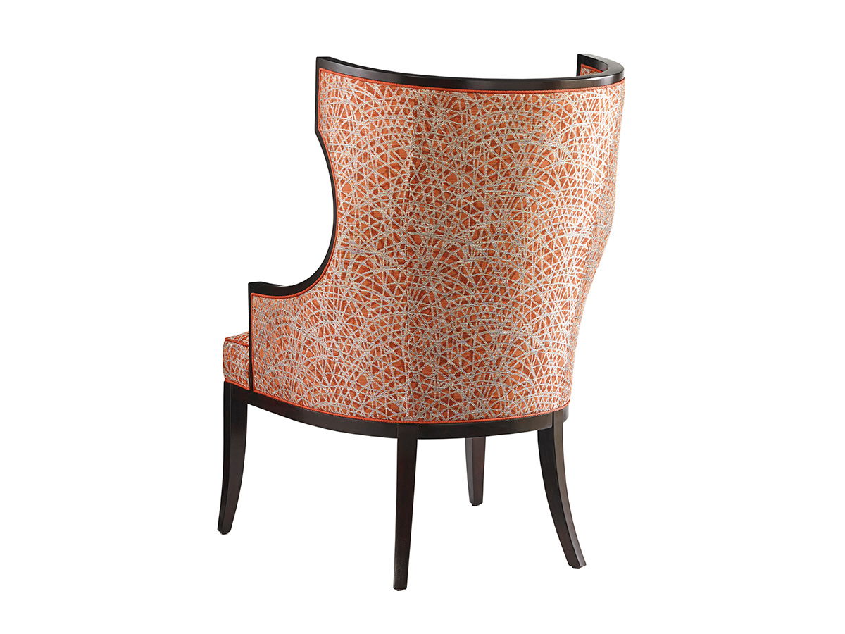 Kensington Place - Dover Chair - Dark Brown / Gray