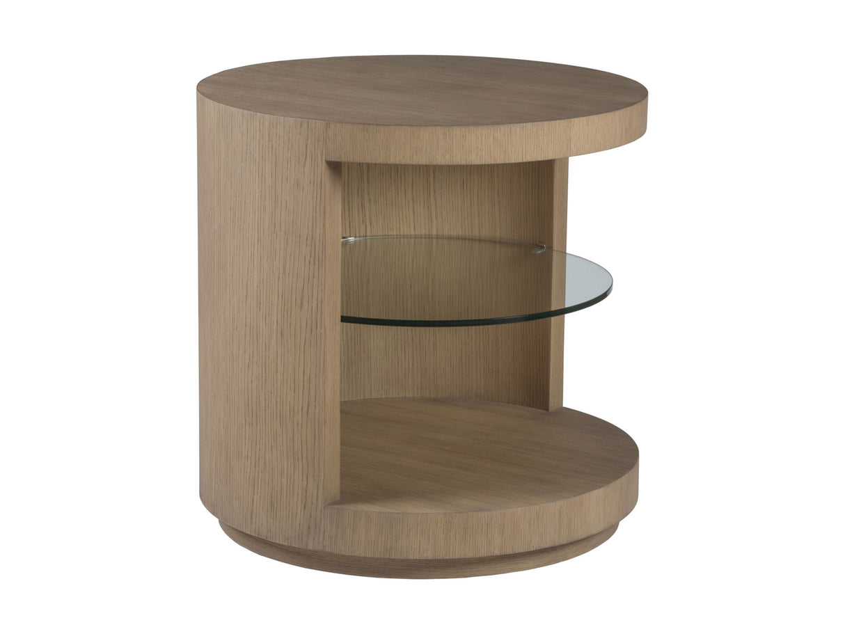 Simpatico - Simpatico Round End Table - Light Brown