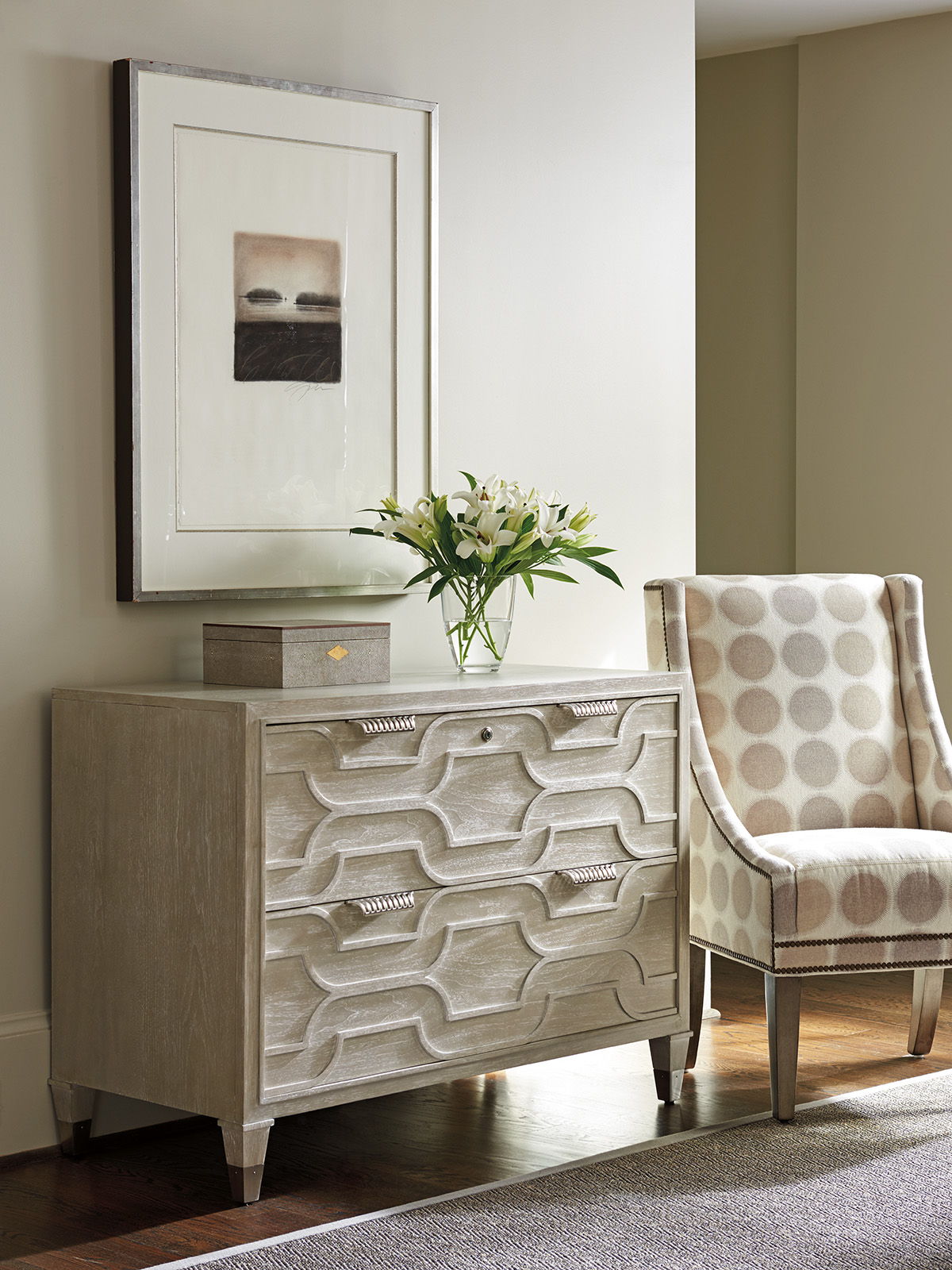 Greystone - Octavia File Chest - Beige