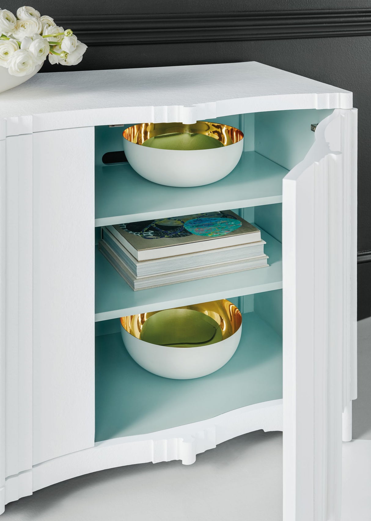 Melange - Corinth 4-Door Entertainment Console